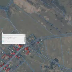 Na mapie widoczny jest numer działki 320407_5.0004.40/1, który można znaleźć po adresie.