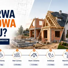 Harmonogram budowy domu: od formalności po przeprowadzkę. Dowiedz się, ile trwa budowa domu na każdym etapie.